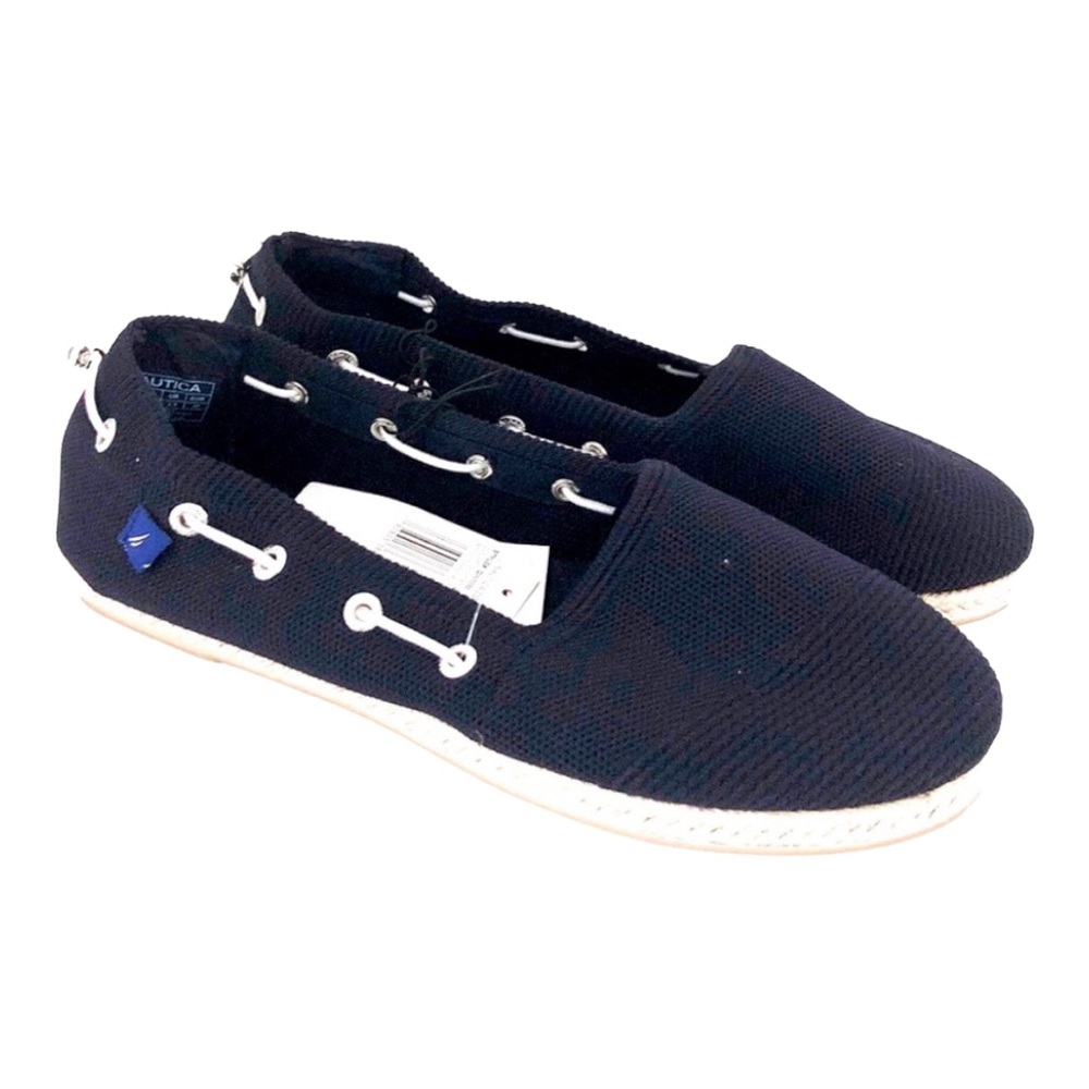 NEW NAUTICA Rudder Navy Knit Espadrille Sneakers, Size 8.5 New with Tag